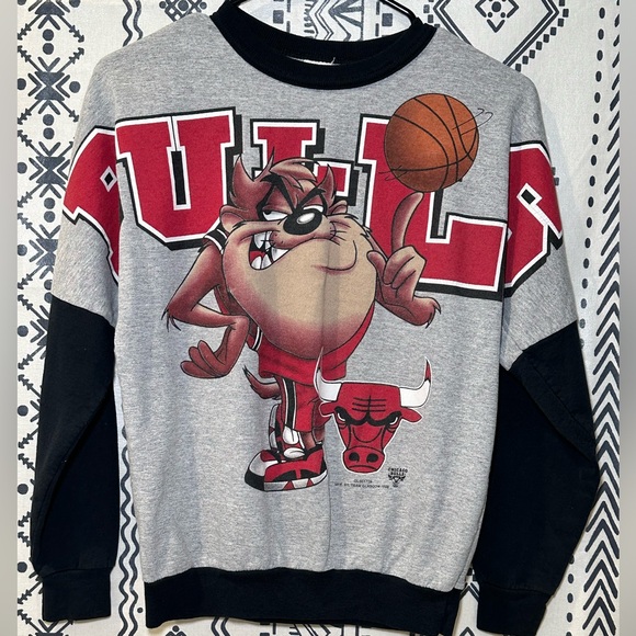 Chicago Bulls 1998 Taz Lonney Tunes Team Glasgow Kids Sweater size XL‎ (14) - Picture 1 of 7